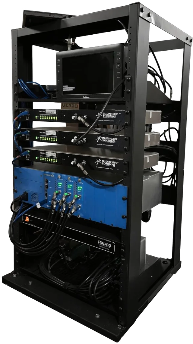 DIRECTV centralized satellite system rack